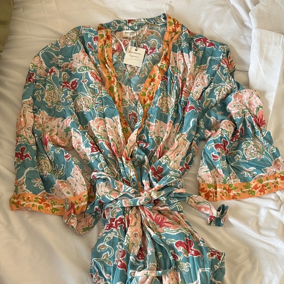 Cost Plus World Market Other - World Market Floral Kimono Robe with Tie New with Tags